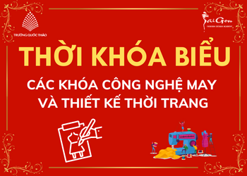 THỜI KHÓA BIỂU HỌC VIỆN SÀI GÒN