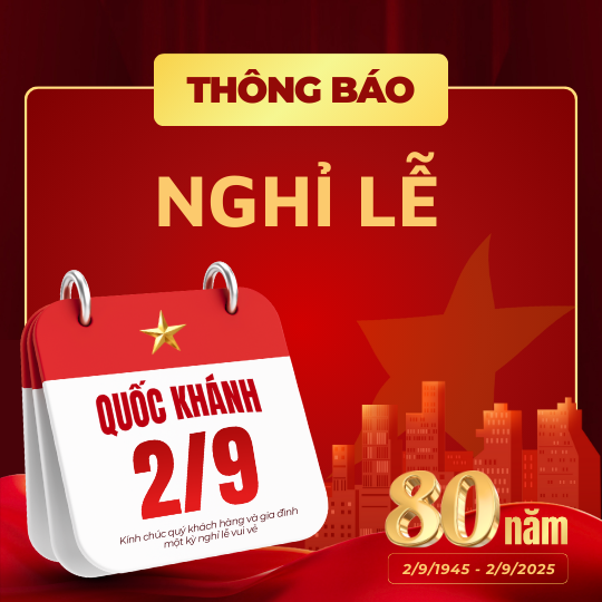 Thông báo nghỉ lễ Quốc Khánh