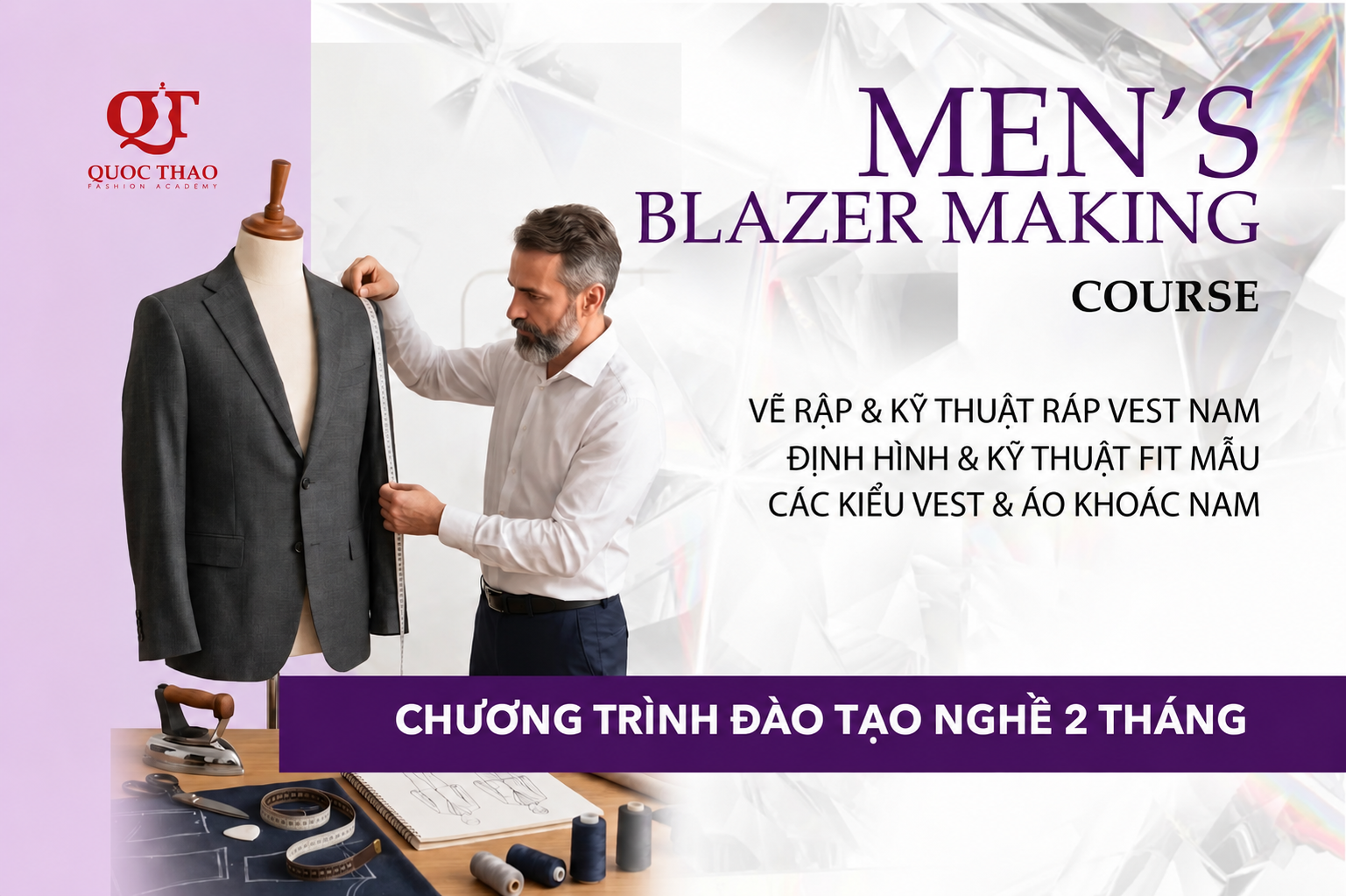 Khóa học chuyên Veston nam cao cấp