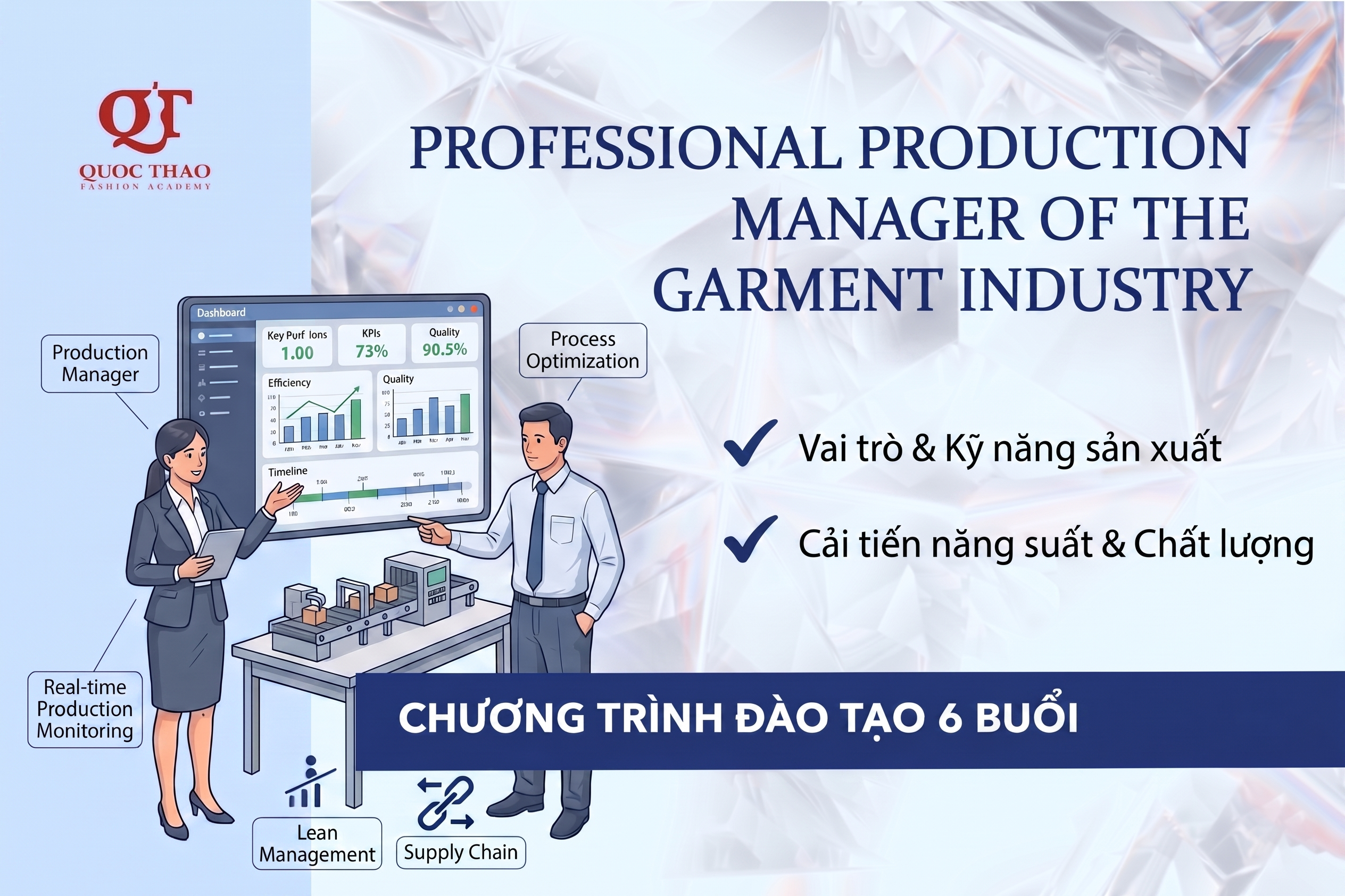Quản Đốc Sản Xuất Chuyên Nghiệp Ngành May Mặc Thời Trang