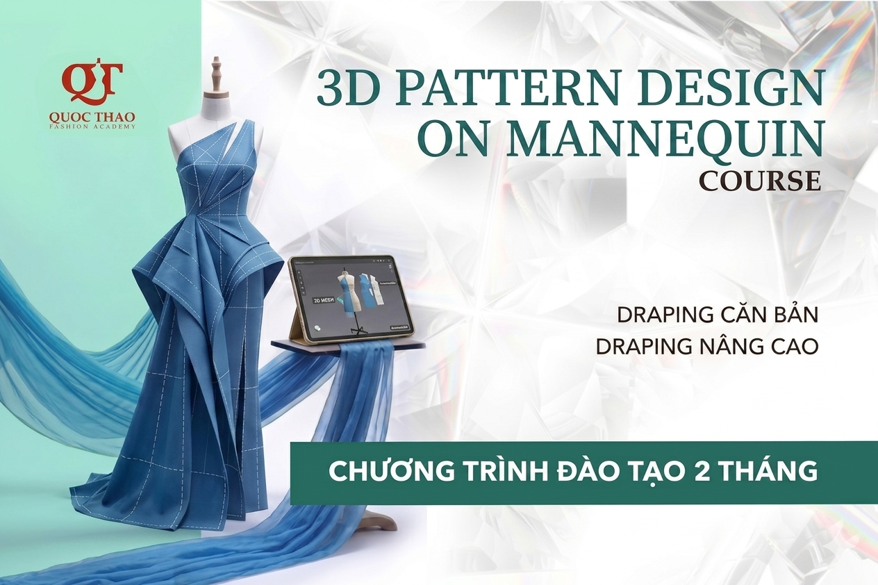 Thiết kế rập 3D cao cấp trên Manocanh – Fashion Drapping