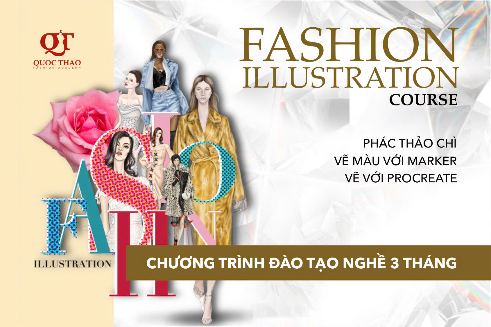 Lớp vẽ minh họa thời trang – Fashion illustration
