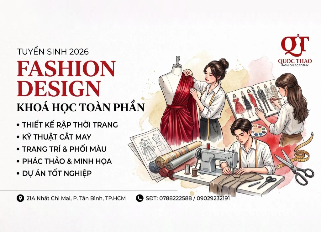 Tuyển sinh Thiết kế thời trang Học viện thời trang Quốc Thảo