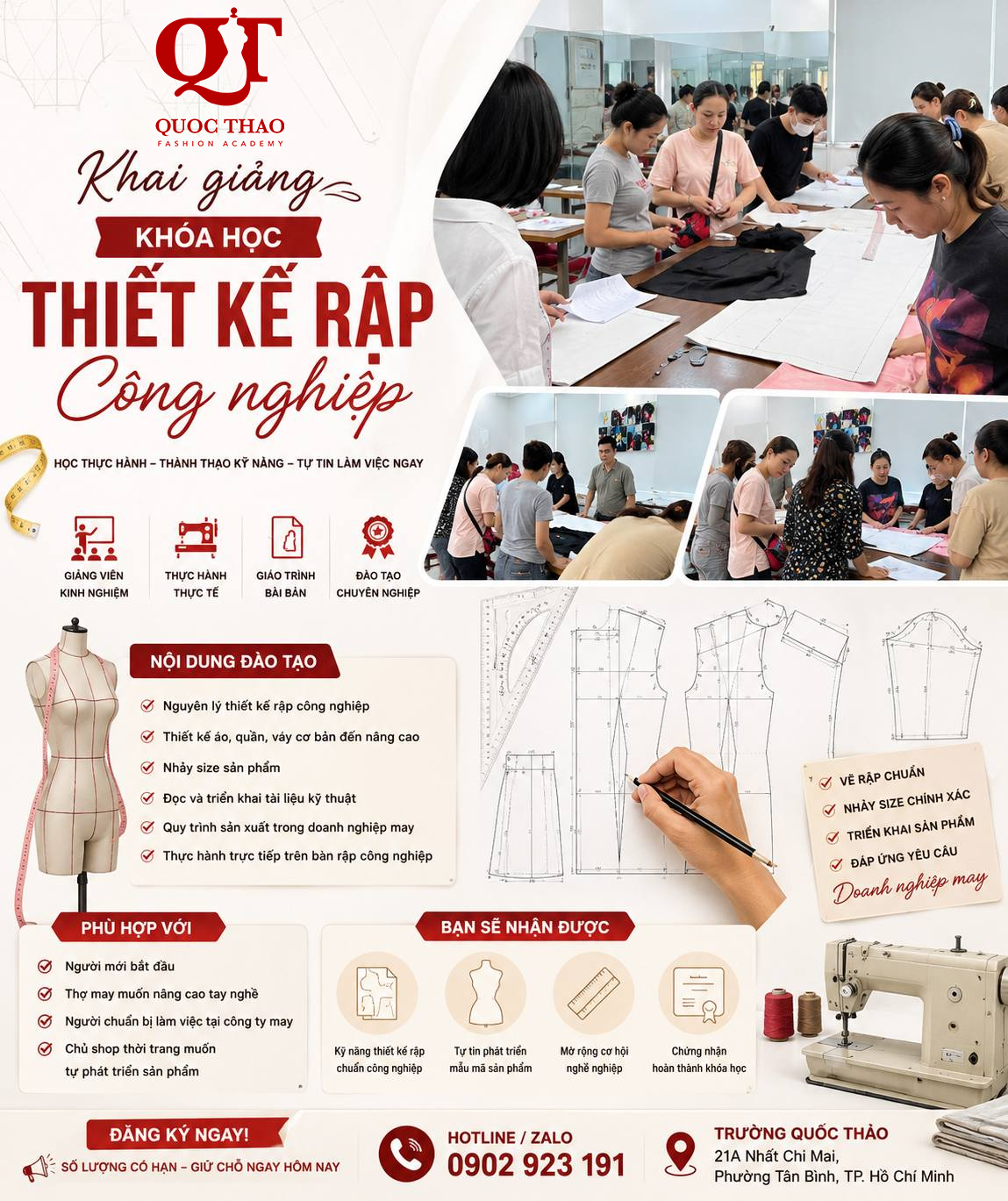 Khai giảng khóa thiết kế rập công nghiệp